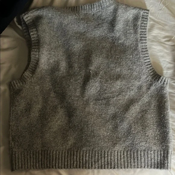 J.Crew Gray Wool Sweater Vest - Picture 2 of 2